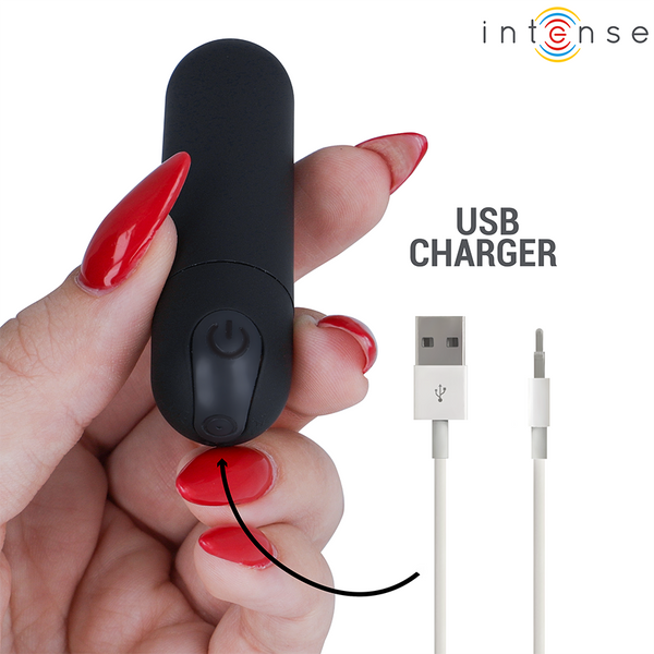 Karen mini bala vibradora 10 modos recargable plateado