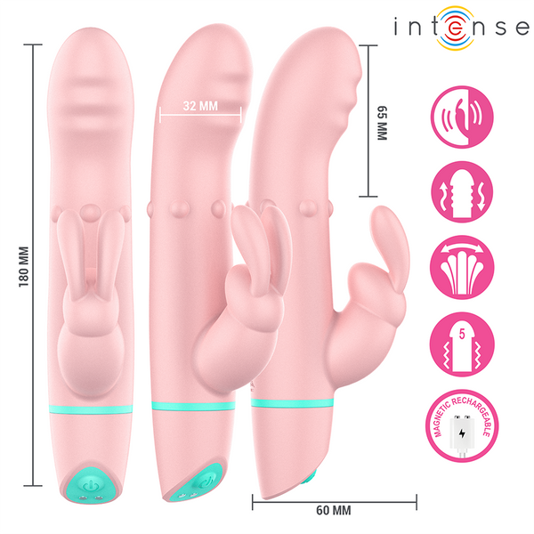 Alvin estimulador rabbit y vibrador rolling con oscilante