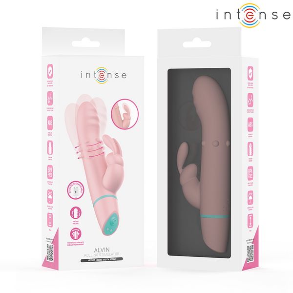 Alvin estimulador rabbit y vibrador rolling con oscilante