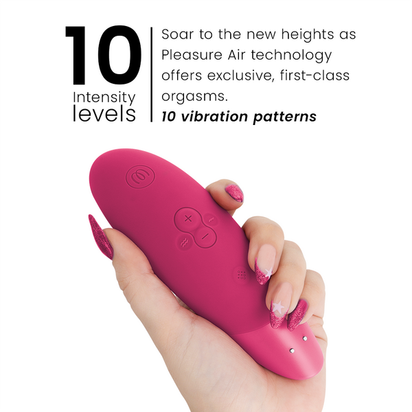 Enhance estimulador de clitorís rosa vibrante