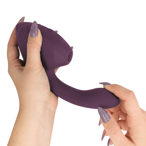 Vibrador dual clítoris y punto·g morado duo next estimulador