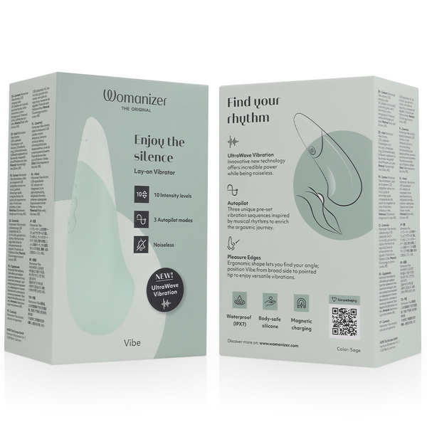 Vibe vibrador lay on silencioso verde claro