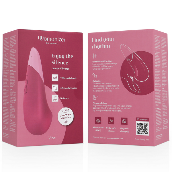 Vibe vibrador lay on silencioso rosa oscuro