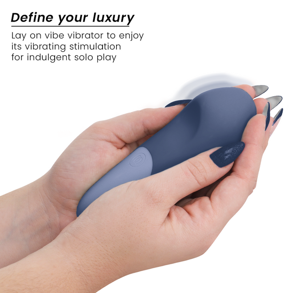 Vibe vibrador lay on silencioso azul oscuro