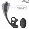 Plug anal vibración y waving 360º y estimulador testículos