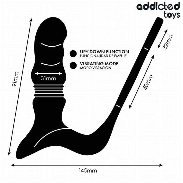 Addicted anillo prostático movimiento arriba y abajo
