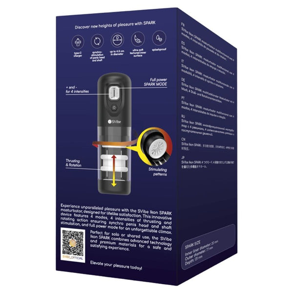 Snail ikon spark masturbador con empuje y rotación