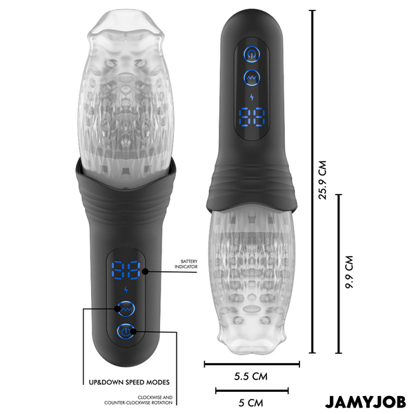 Masturbador Jamyjob Blow R con movimiento de empuje y rotación