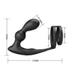 Mr anillo para pene con plug anal con vibración control remoto