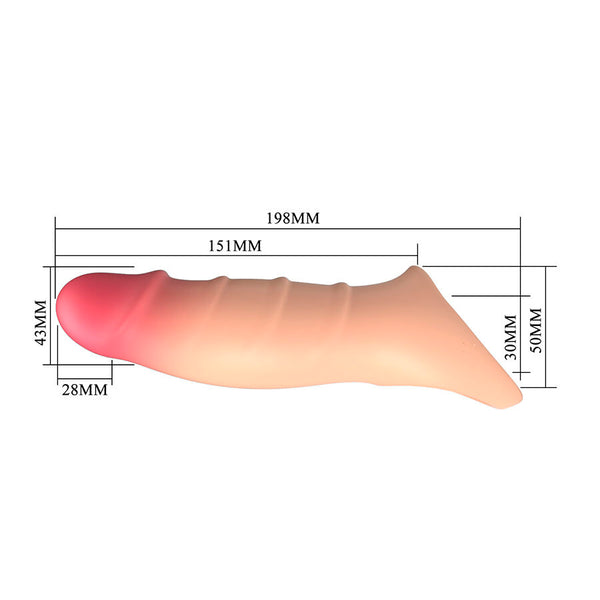 Pretty darnell funda para pene efecto realista