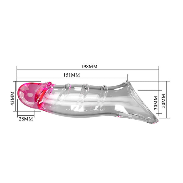 Pretty darnell funda para pene efecto transparente