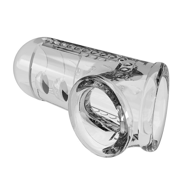 Pretty funda para pene texturizada transparente