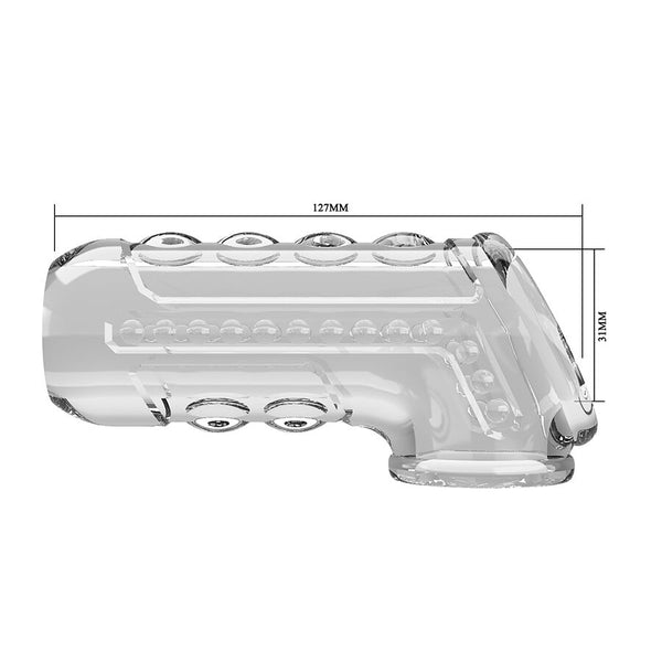 Pretty funda para pene texturizada transparente