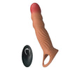 Pretty funda para pene texturizada con vibración y control remoto
