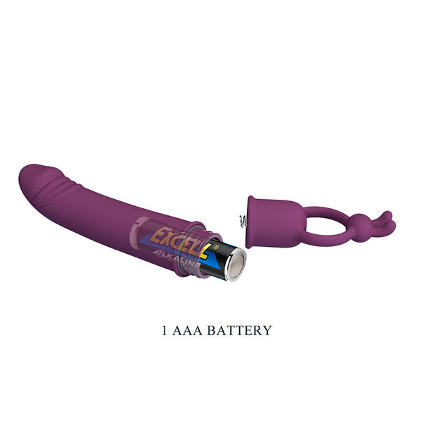 Cora vibrador forma pene con anillo de sujeción