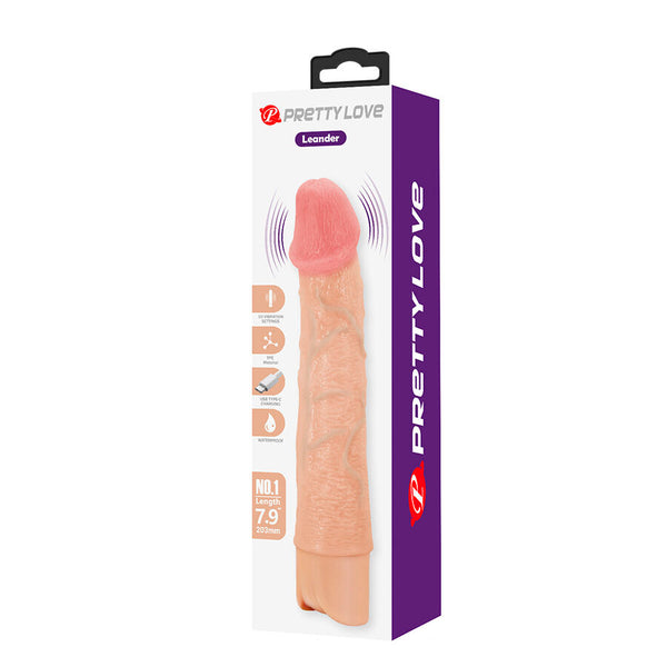 Leander vibrador realístico flexible