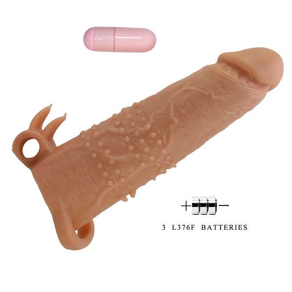 Quillon funda para pene con estimulador de clítoris y vibración