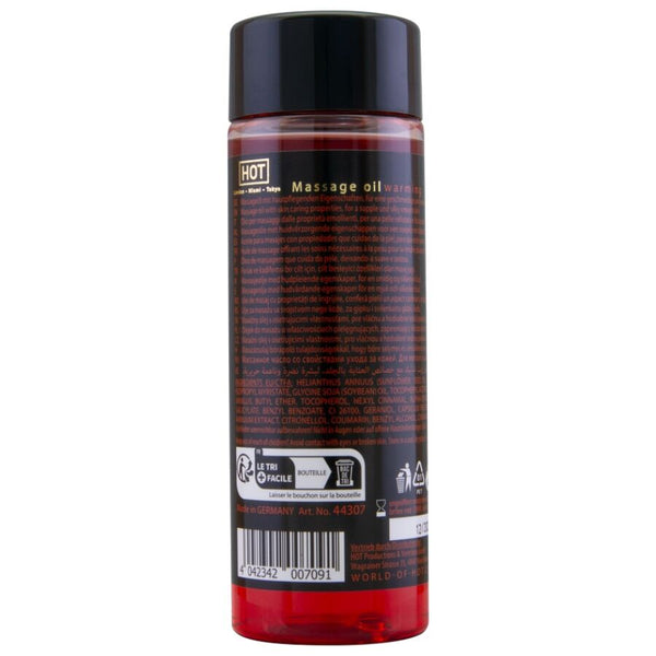 Hot aceite de masaje efecto calor 100 ml