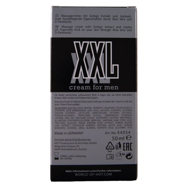 Hot crema xxl para hombre 50 ml