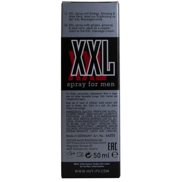 Hot spray xxl para hombre 50 ml