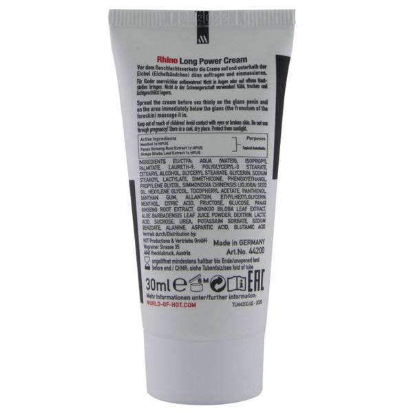 Hot rhino long power crema 30 ml