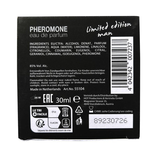 Hot pheromone perfume dubai edición limitada hombre 30 ml