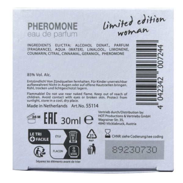 Hot perfume con feromonas dubai edición limitada mujer 30 ml