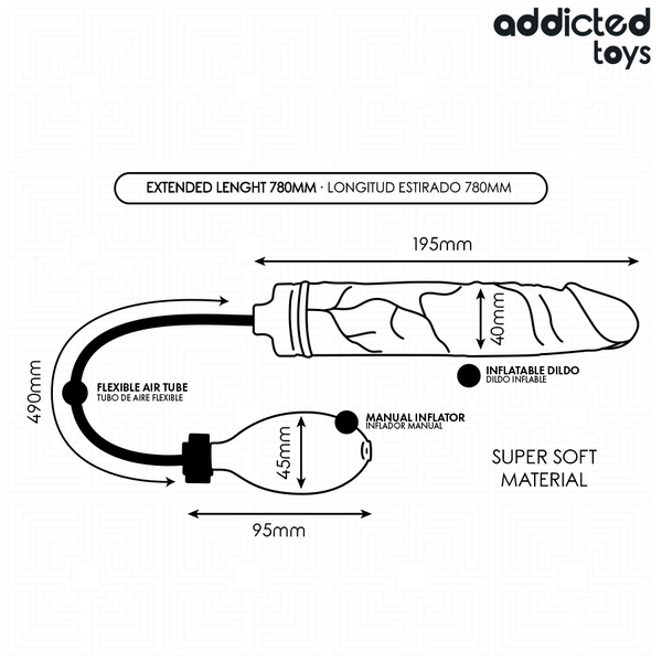 ADDICTED TOYS - DILDO INFLABLE MODELO 4
