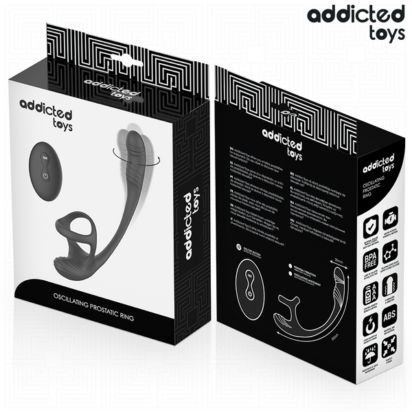 Plug anal vibración y waving 360º y estimulador testículos