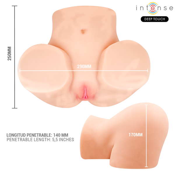 Intense ginger masturbador ano y vagina con efecto succión calor vibración y voz con control remoto 5.3 kg