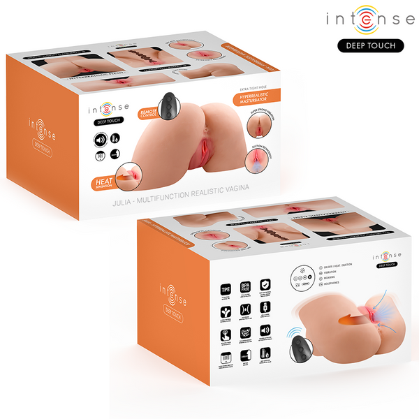 Intense julia masturbador ano y vagina con efecto succión calor vibración y voz con control remoto 9 kg