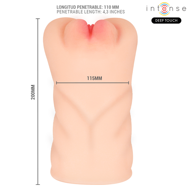 Intense krista masturbador ano y vagina con efecto succión vibración y voz con control remoto 1.2kg
