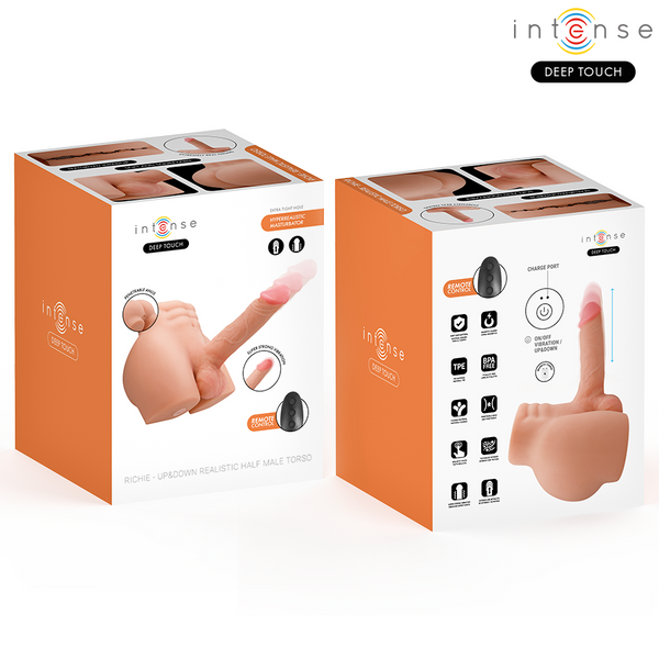 Intense richie torso con ano y dildo realístico con empuje y vibración control remoto 4.7 kg