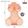 Intense vero torso ano y vagina con efecto succión calor vibración y voz con control remoto 5.5 kg