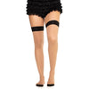 Leg 1963 medias de spandex con costura trasera negro talla única