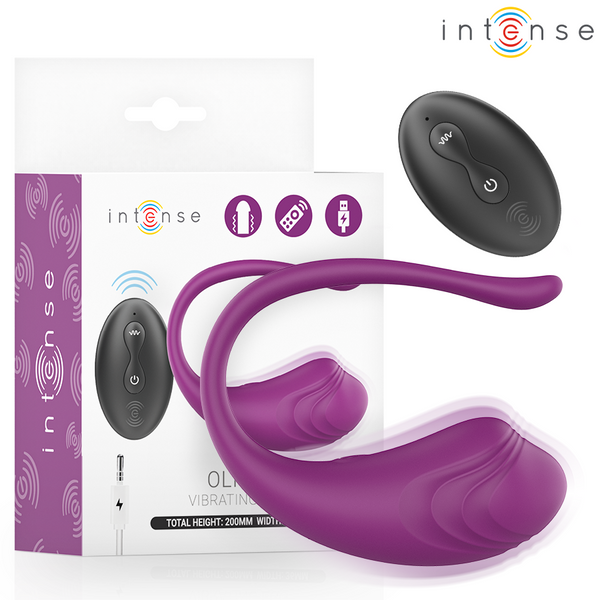 Olivia huevo vibrador morado control remoto