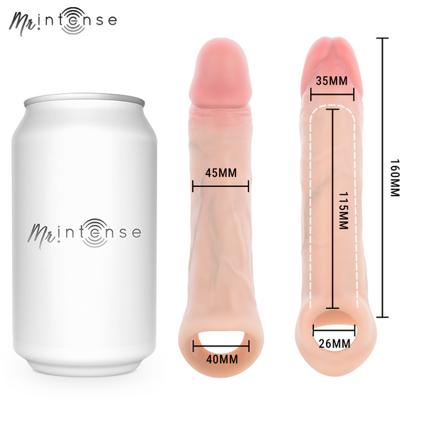 Mr. simon l funda para pene silicona 16 cm ø 4.5 cm