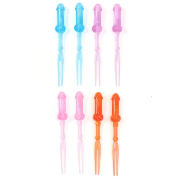 Diablo pinchos de pene de colores 8 unidades