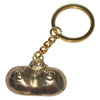 Diablo llavero metal tetas dorado