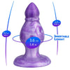 Silexd queen plug anal fantasy silicona liquida termoreactivo lila 9.2 cm