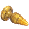 Silexd goldy plug anal fantasy silicona liquida termoreactivo oro 9.2 cm