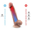 Silexd modelo 1 real skin pene super realístico termo reactivo premium silexpan 22.8 cm