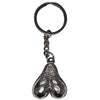 Diablo llavero metal huevos plata