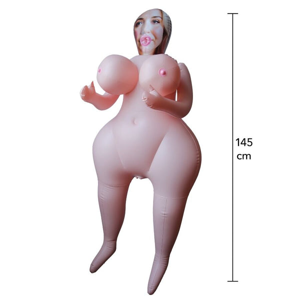 Hidden heavy heather muñeca inflable 145 cm