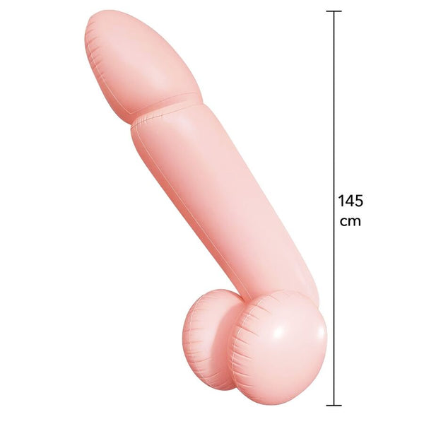 Hidden giant willy pene inflable gigante 145 cm
