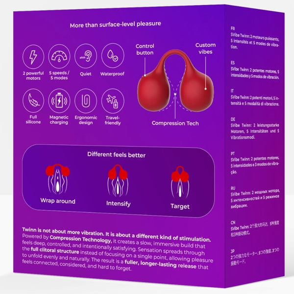 SNAIL VIBE - TWINN VIBRADOR DE DEDO CEREZA