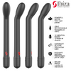 IBIZA - VIBRADOR DE PUNTO G CON VIBRACIÓN NEGRO