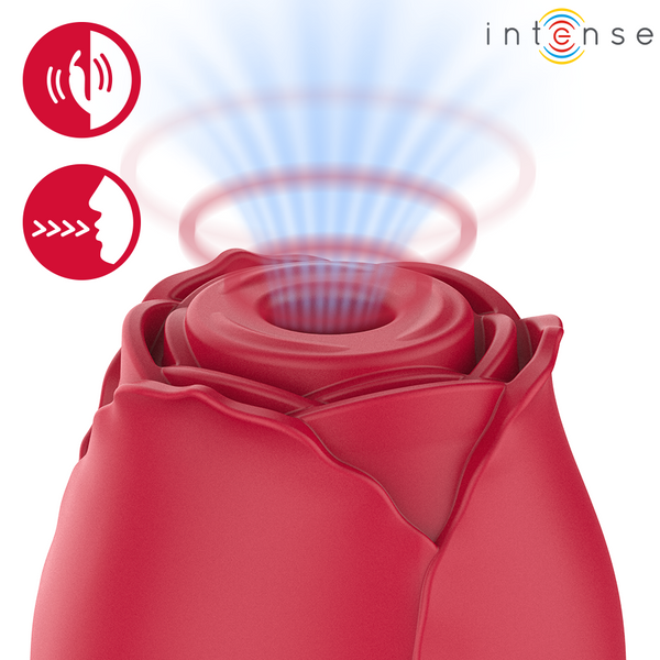 INTENSE - CAMELLIA ROSA SUCCIONADOR DE CLÍTORIS POR ONDAS BURDEOS