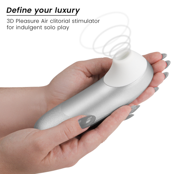 WOMANIZER - PRO VIBRANT ESTIMULADOR DE CLÍTORIS GRIS PLATA