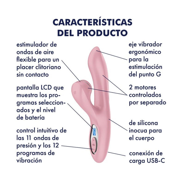 SATISFYER - PRO+ G-SPOT GENERATION 2 ROSA